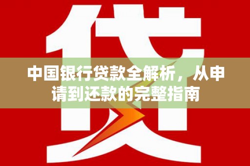巴中中国银行贷款全解析，从申请到还款的完整指南