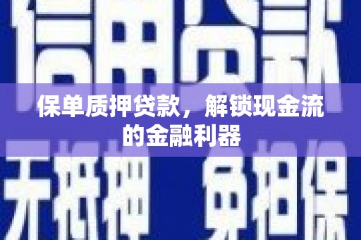 巴中保单质押贷款，解锁现金流的金融利器