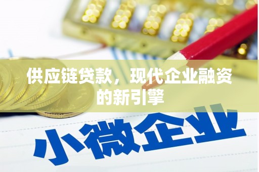 巴中供应链贷款，现代企业融资的新引擎