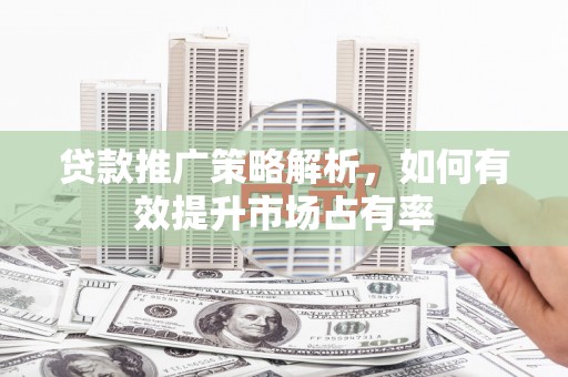 巴中贷款推广策略解析，如何有效提升市场占有率