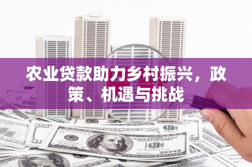 巴中农业贷款助力乡村振兴，政策、机遇与挑战