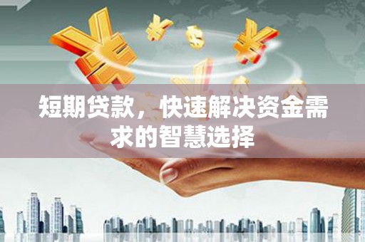 巴中短期贷款，快速解决资金需求的智慧选择
