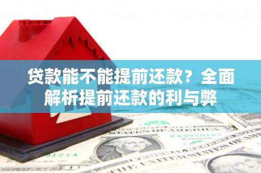 巴中贷款能不能提前还款？全面解析提前还款的利与弊