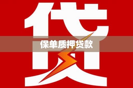 巴中保单质押贷款