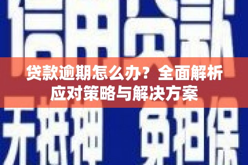巴中贷款逾期怎么办？全面解析应对策略与解决方案