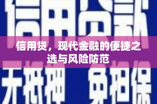 巴中信用贷，现代金融的便捷之选与风险防范