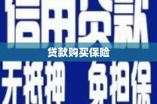 巴中贷款购买保险