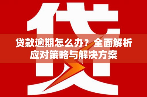 巴中贷款逾期怎么办？全面解析应对策略与解决方案
