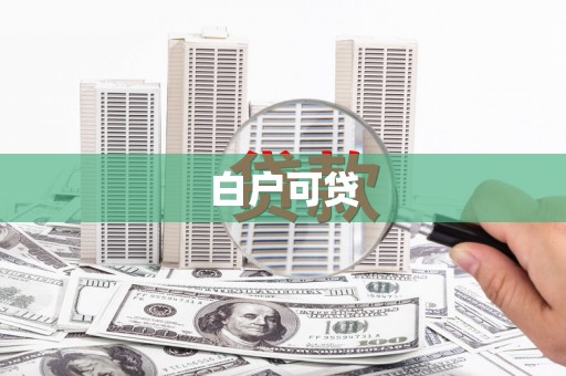 巴中白户可贷