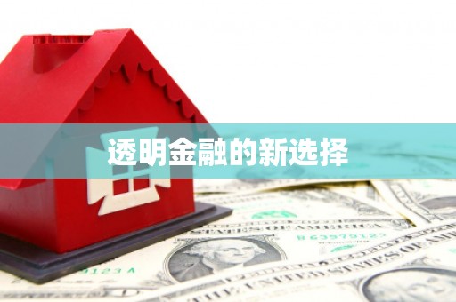 巴中透明金融的新选择