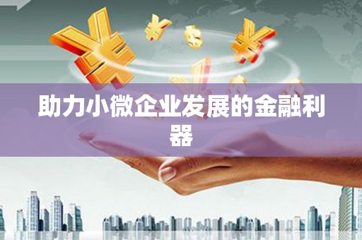 巴中助力小微企业发展的金融利器