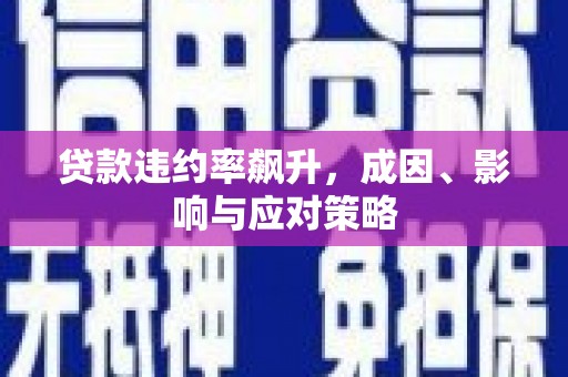 巴中贷款违约率飙升，成因、影响与应对策略
